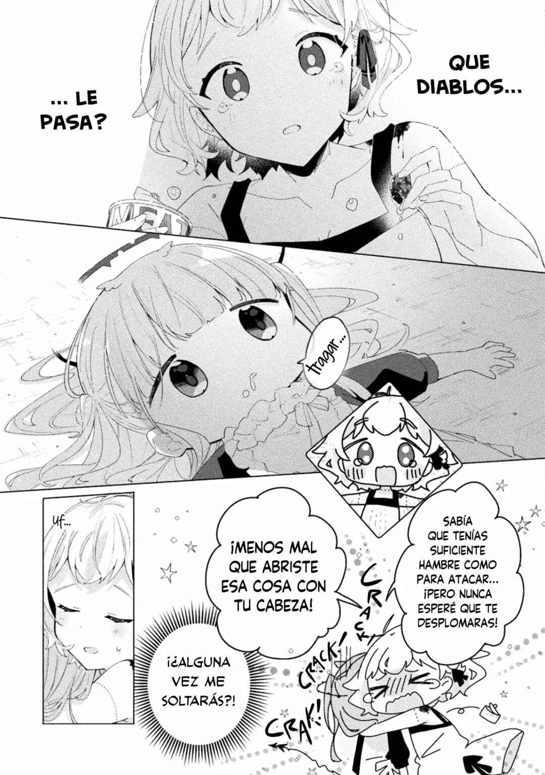Harapeko Kopeko wa Niku to Sumu! Capítulo 2: Chillido x Monstruo - Page 16