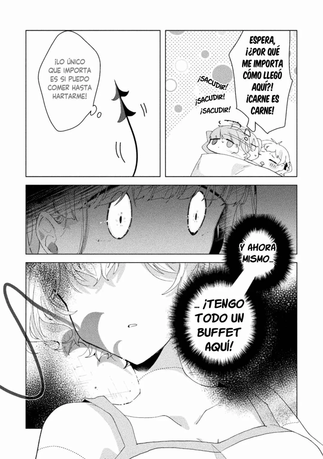Harapeko Kopeko wa Niku to Sumu! Capítulo 3: El plan del monstruo - Page 9