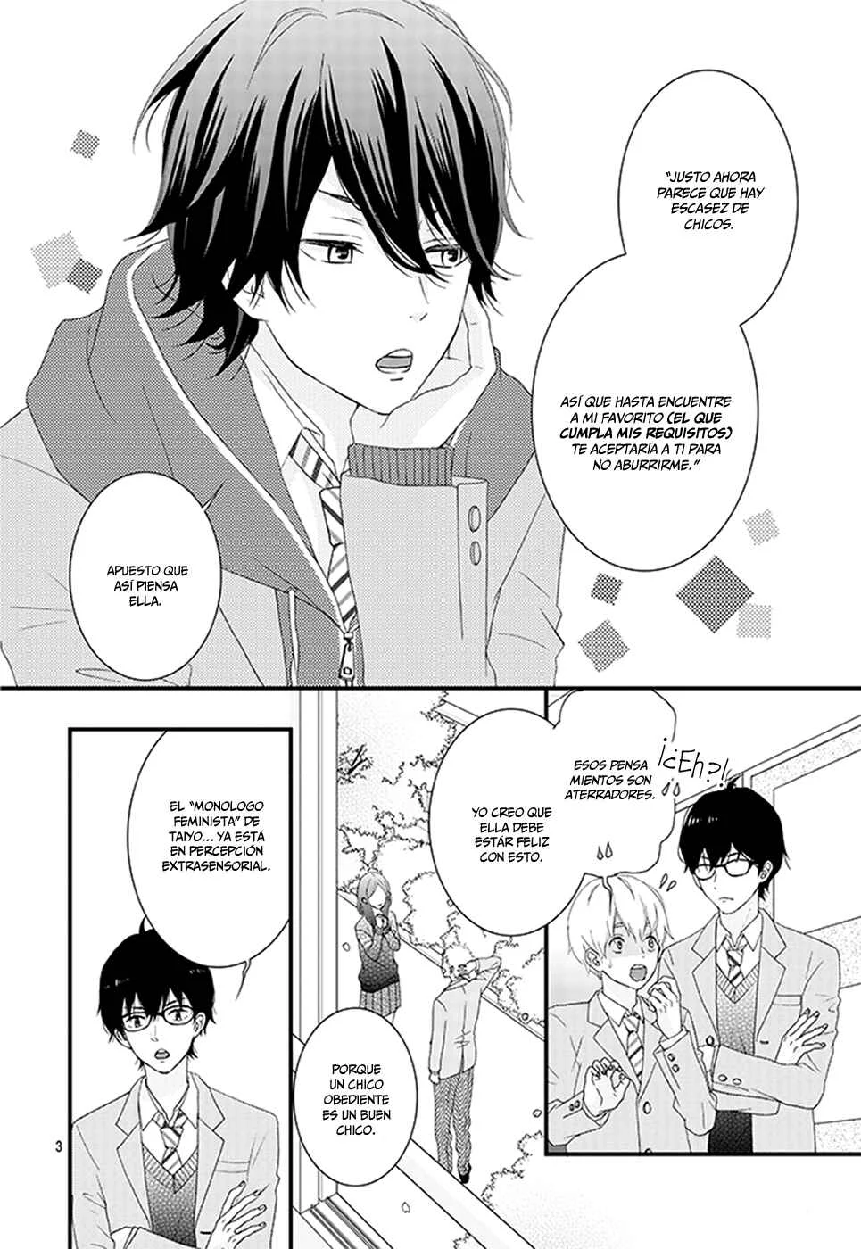 Haru wa Mijikashi Koiseyo Danshi. Capítulo 1 - Page 4