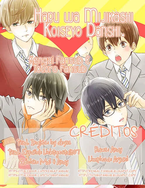 Haru wa Mijikashi Koiseyo Danshi. Capítulo 2 - Page 1