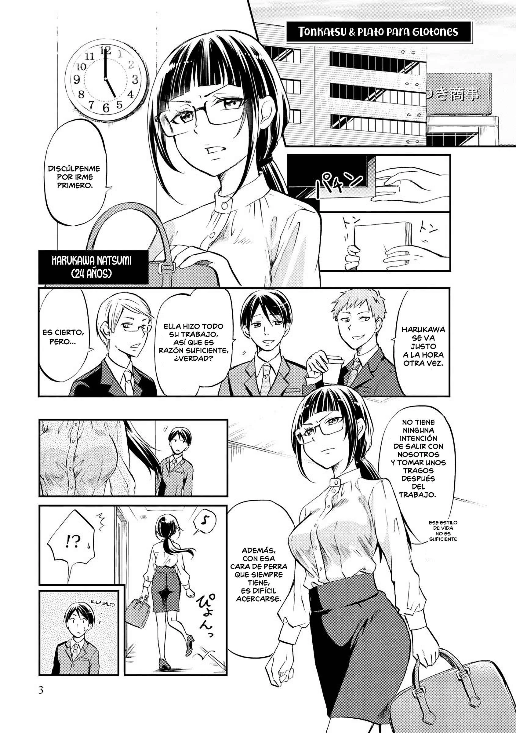 Harukawa-san wa Kyou mo Ueteiru Capítulo 1: Tonkatsu & Plato para glotones - Page 2