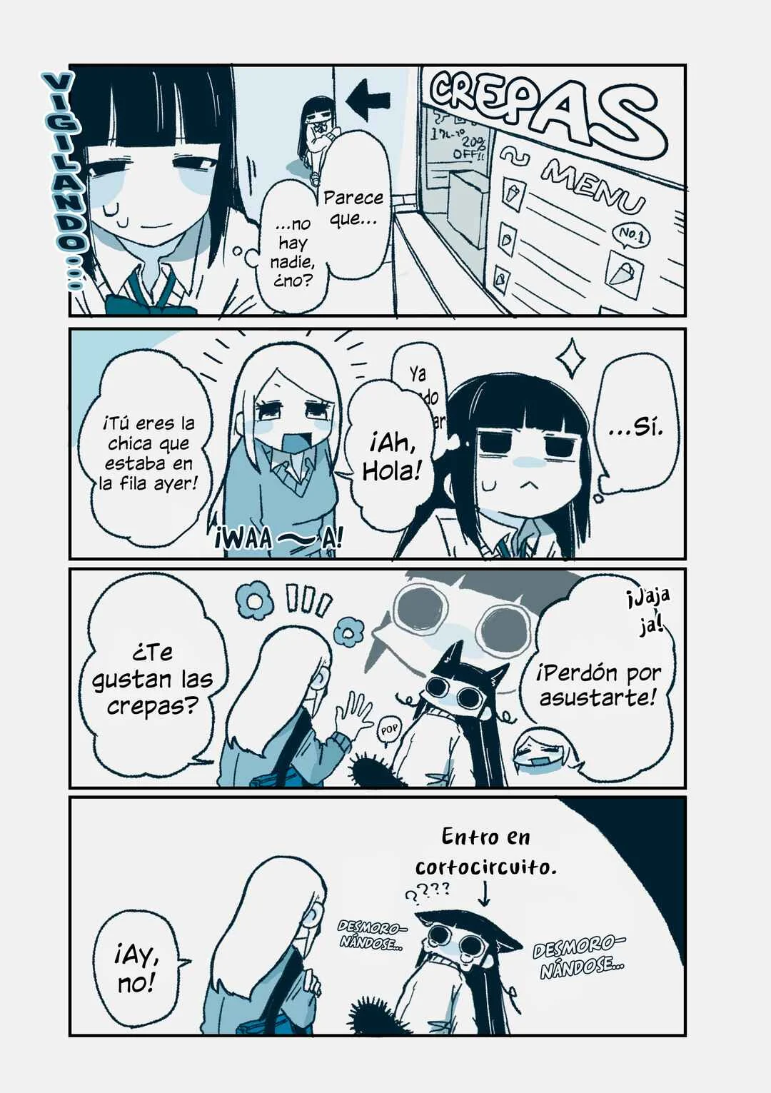 Hiiragi-chan to Tomikawa-chan Capítulo 1: Hiiragi-chan y las Crepas - Page 2