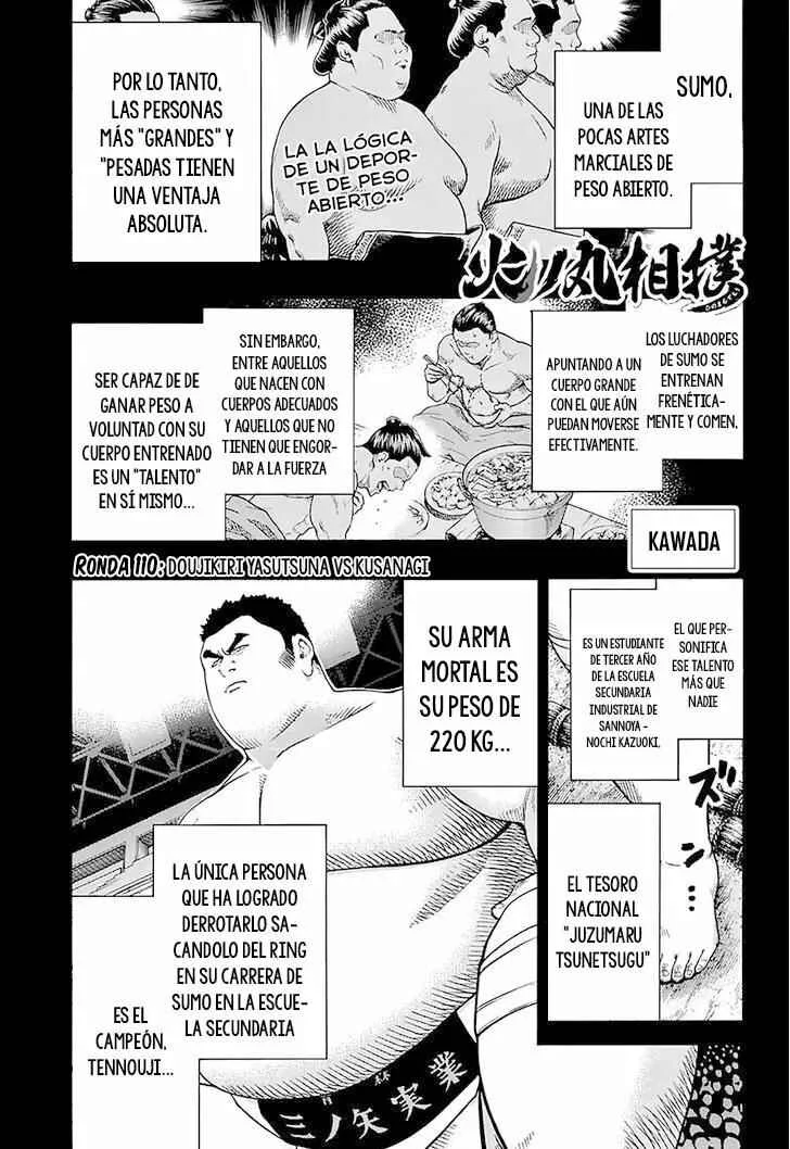 Hinomaru Sumo Capítulo 110: Doujikiri Yasutsuna Vs Kusanagi no Tsurugi - Page 1