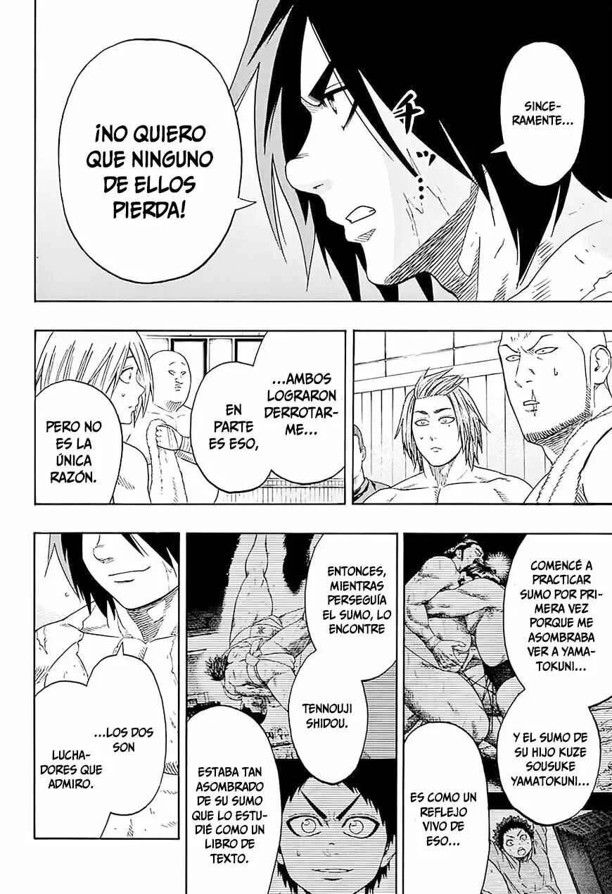 Hinomaru Sumo Capítulo 111: Doujikiri Yasutsuna Vs Kusanagi no Tsurugi 2 - Page 14