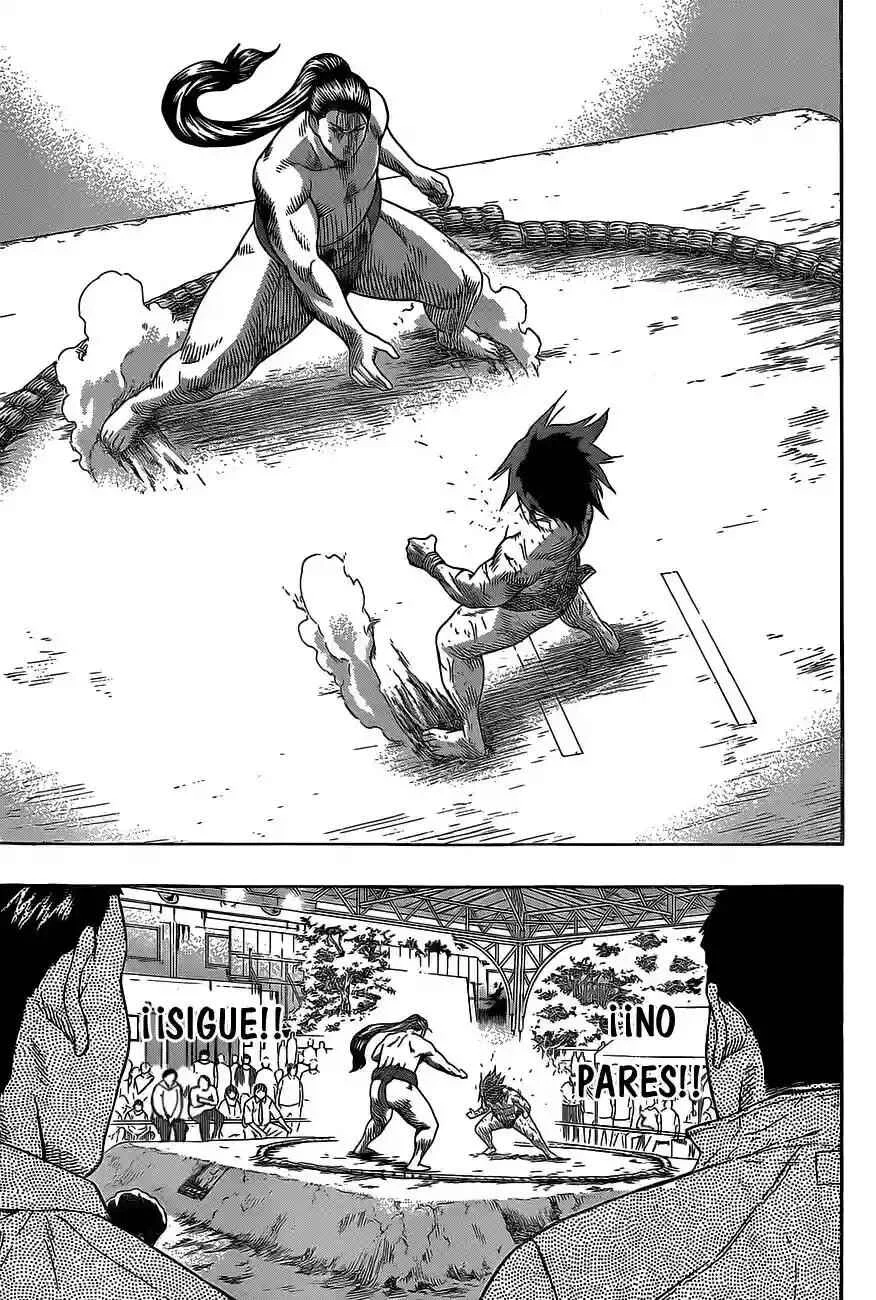 Hinomaru Sumo Capítulo 30: Onimaru Kunitsuna VS Kusanagi no Tsurugi 2 - Page 14