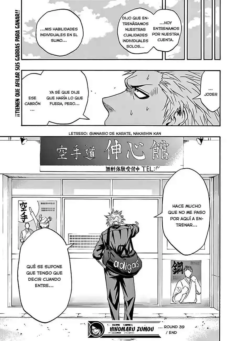 Hinomaru Sumo Capítulo 39: Mientras lo sigamos - Page 19