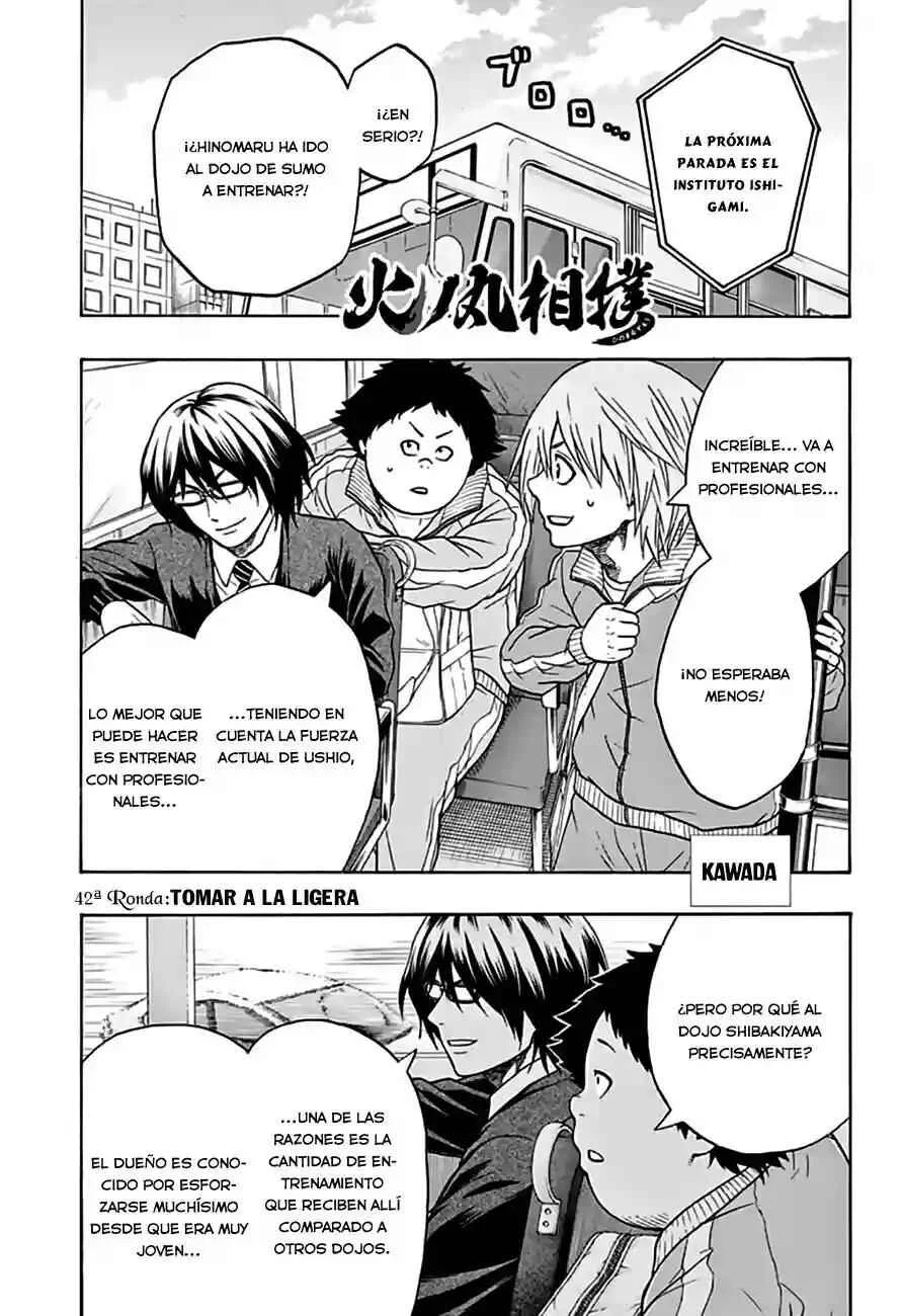 Hinomaru Sumo Capítulo 42: Tomar a la ligera - Page 1