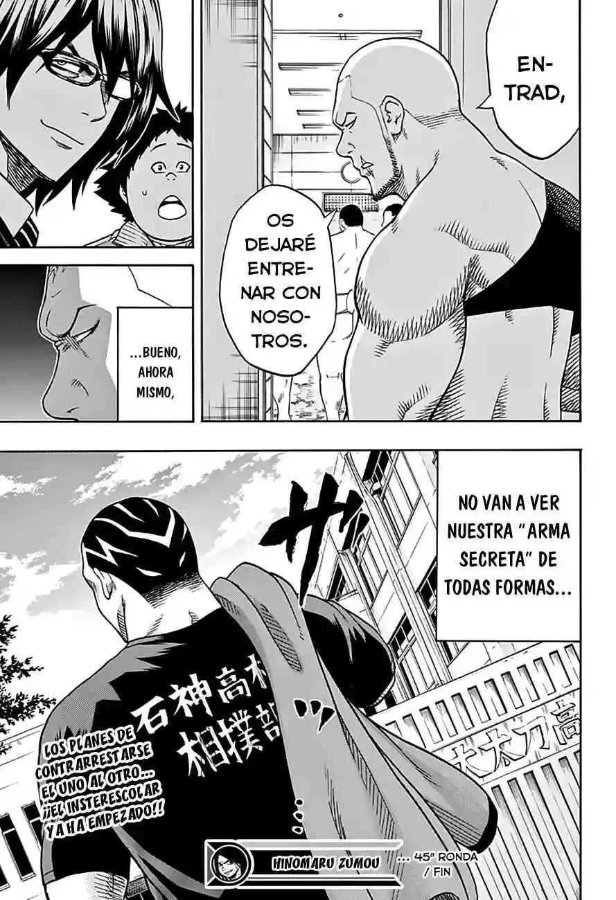 Hinomaru Sumo Capítulo 45: No es el momento para ponerse nervioso - Page 18