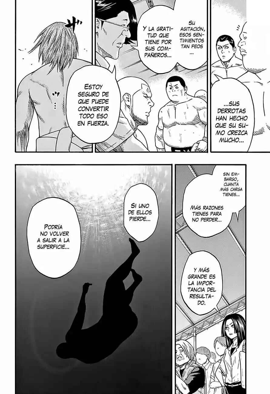 Hinomaru Sumo Capítulo 63: Onimaru Kunitsuna vs Mikazuki Munechika: Segunda rona 1 - Page 8