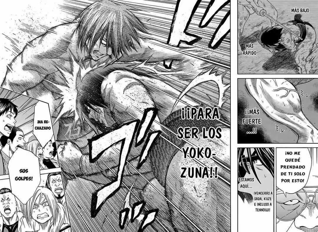 Hinomaru Sumo Capítulo 64: Hinomaru Kunitsuna vs Mikazuki Munechika: Segunda Ronda 2 - Page 11