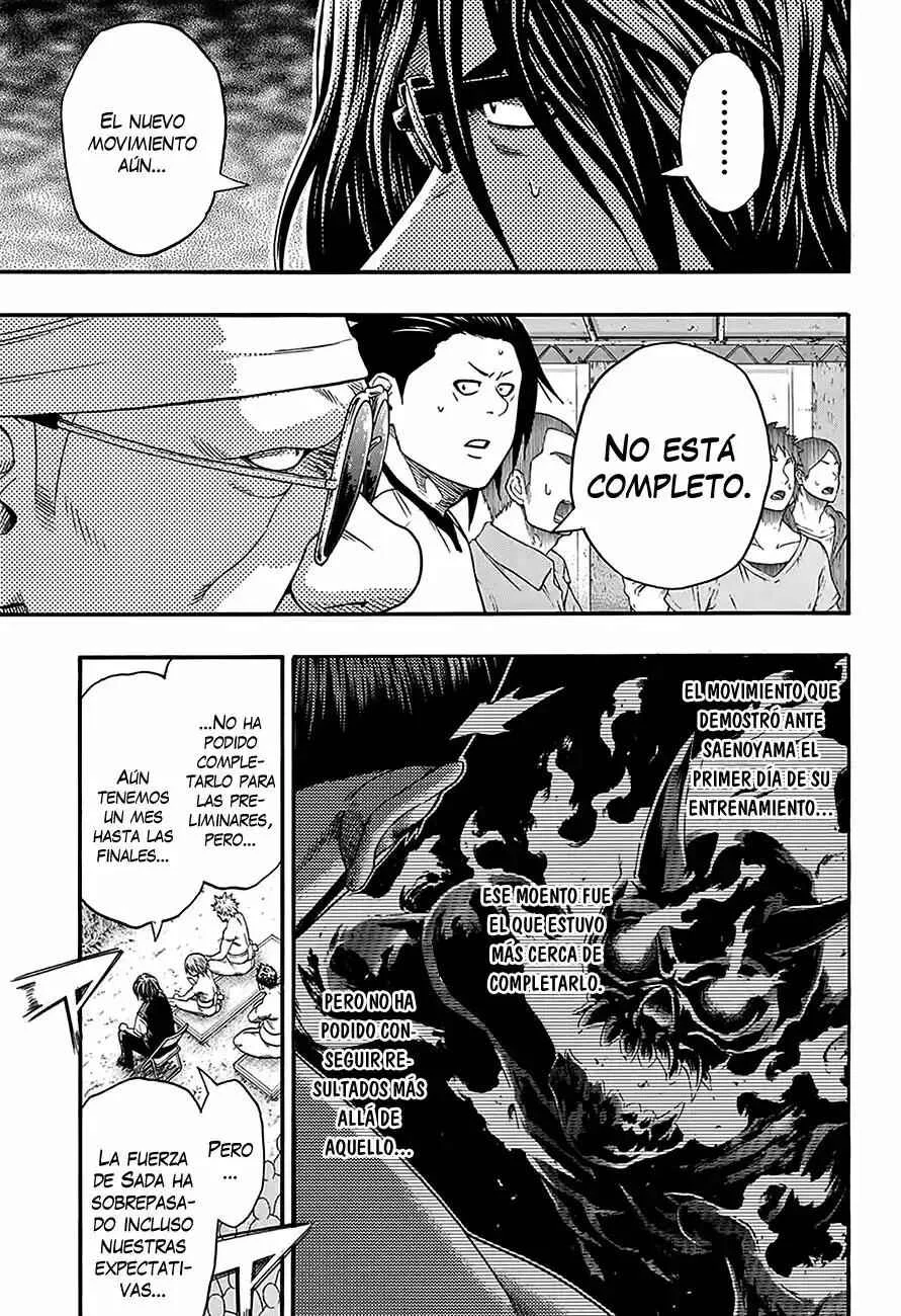 Hinomaru Sumo Capítulo 65: Hinomaru Kunitsuna vs Mikazuki Munechika: Segunda Ronda 3 - Page 10