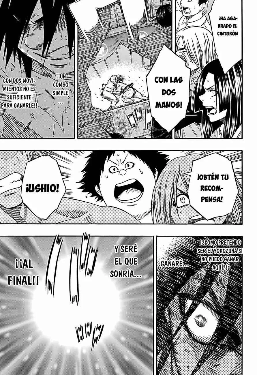 Hinomaru Sumo Capítulo 65: Hinomaru Kunitsuna vs Mikazuki Munechika: Segunda Ronda 3 - Page 14