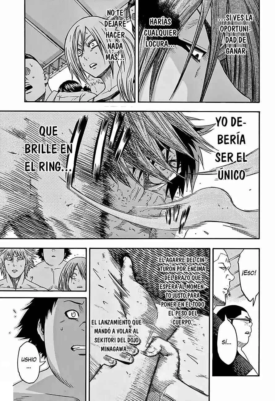 Hinomaru Sumo Capítulo 65: Hinomaru Kunitsuna vs Mikazuki Munechika: Segunda Ronda 3 - Page 16