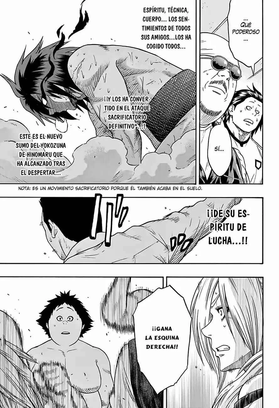 Hinomaru Sumo Capítulo 67: Hinomaru Kunitsuna vs Mikazuki Munechika: Segunda Ronda 5 - Page 15