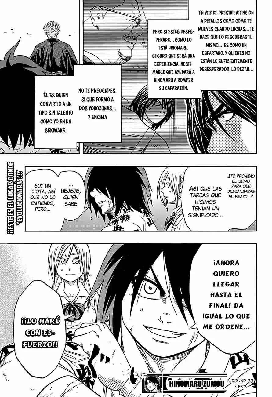 Hinomaru Sumo Capítulo 83: El entrenamiento del antiguo Yokozuna - Page 20