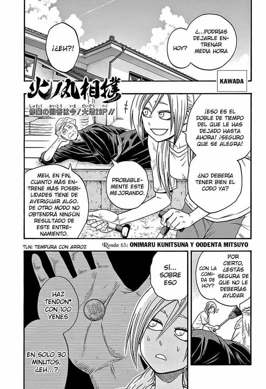 Hinomaru Sumo Capítulo 85: Onimaru Kunitsuna y Oodenta Mitsuyo - Page 1