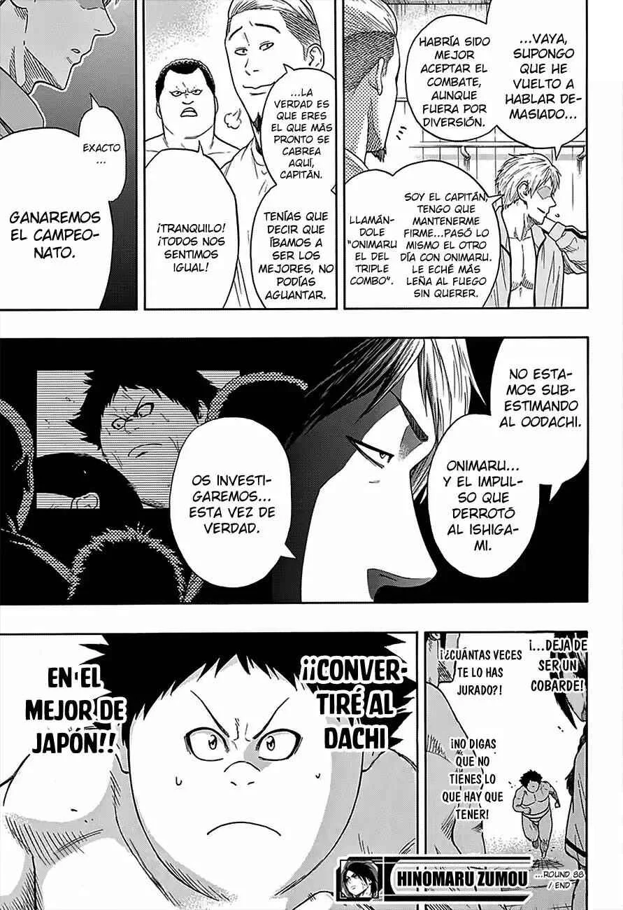 Hinomaru Sumo Capítulo 88: Un combate serio - Page 18