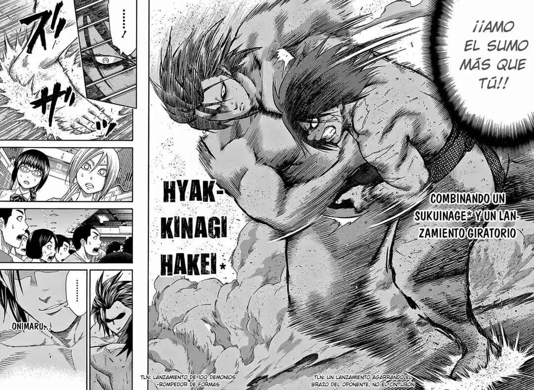 Hinomaru Sumo Capítulo 94: Onimaru Kunitsuna VS Doujikiri Yasatsuna - Page 14