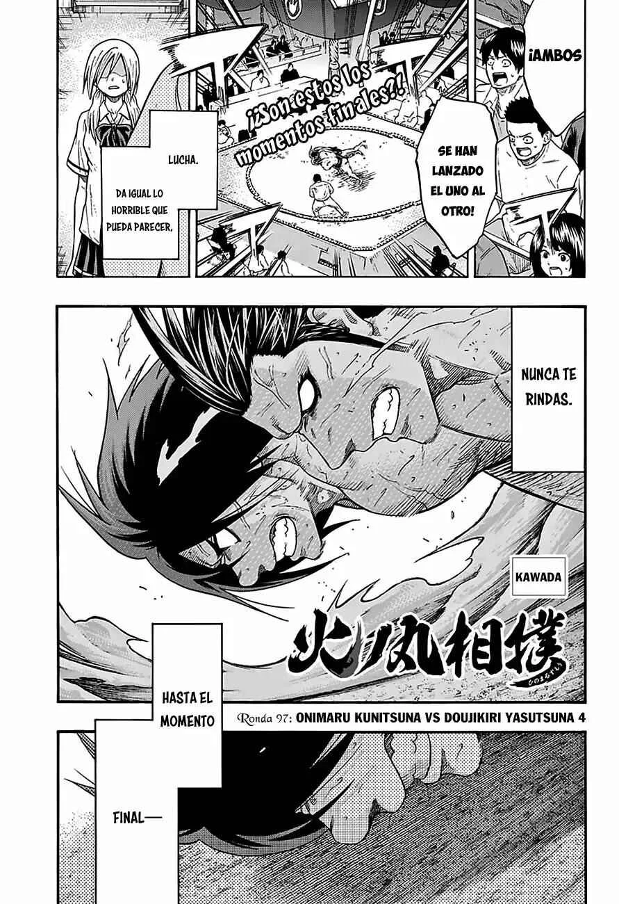 Hinomaru Sumo Capítulo 97: Onimaru Kunitsuna VS Doujikiri Yasatsuna 4 - Page 1