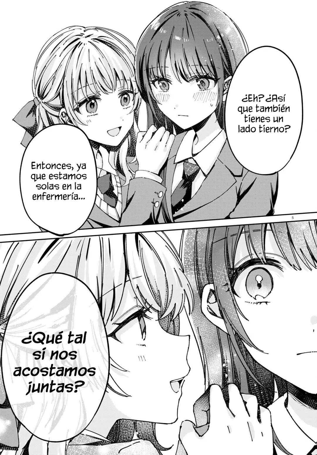 Hokenshitsu wa Futarikiri Capítulo 7: Kujou Akane y Minami Mashiro. Ⅱ - Page 5