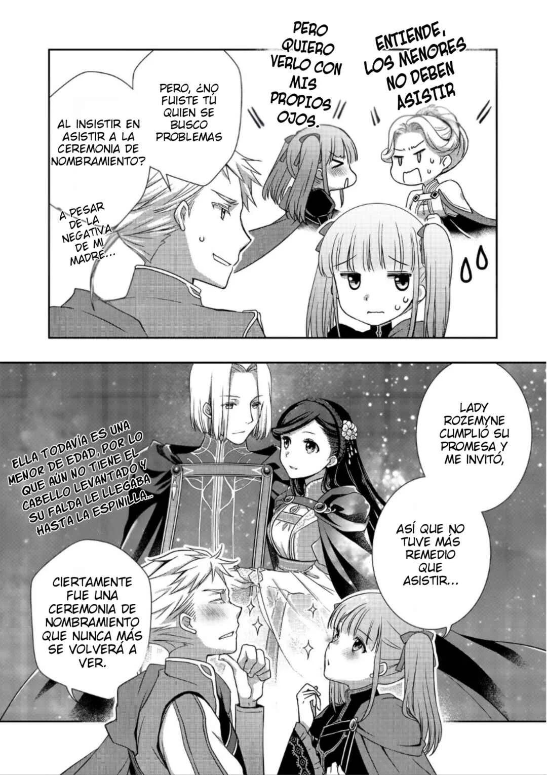 Honzuki no Gekokujou: Hannerōre no Kizoku-in Gonensei Ichi - Koishite Mitai O'hime-sama Capítulo 1: Ingresando al Dormitorio - Page 13