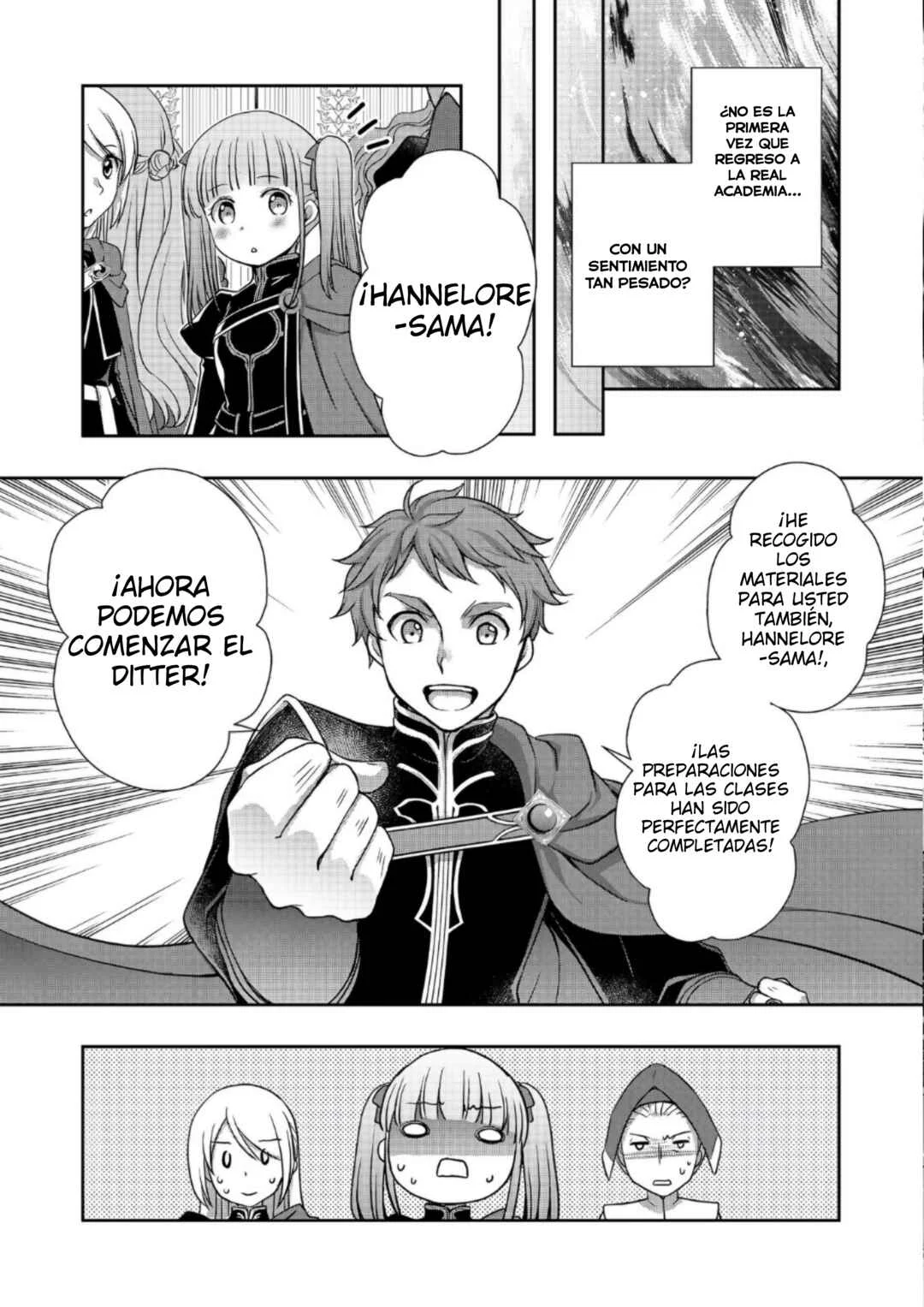 Honzuki no Gekokujou: Hannerōre no Kizoku-in Gonensei Ichi - Koishite Mitai O'hime-sama Capítulo 1: Ingresando al Dormitorio - Page 27