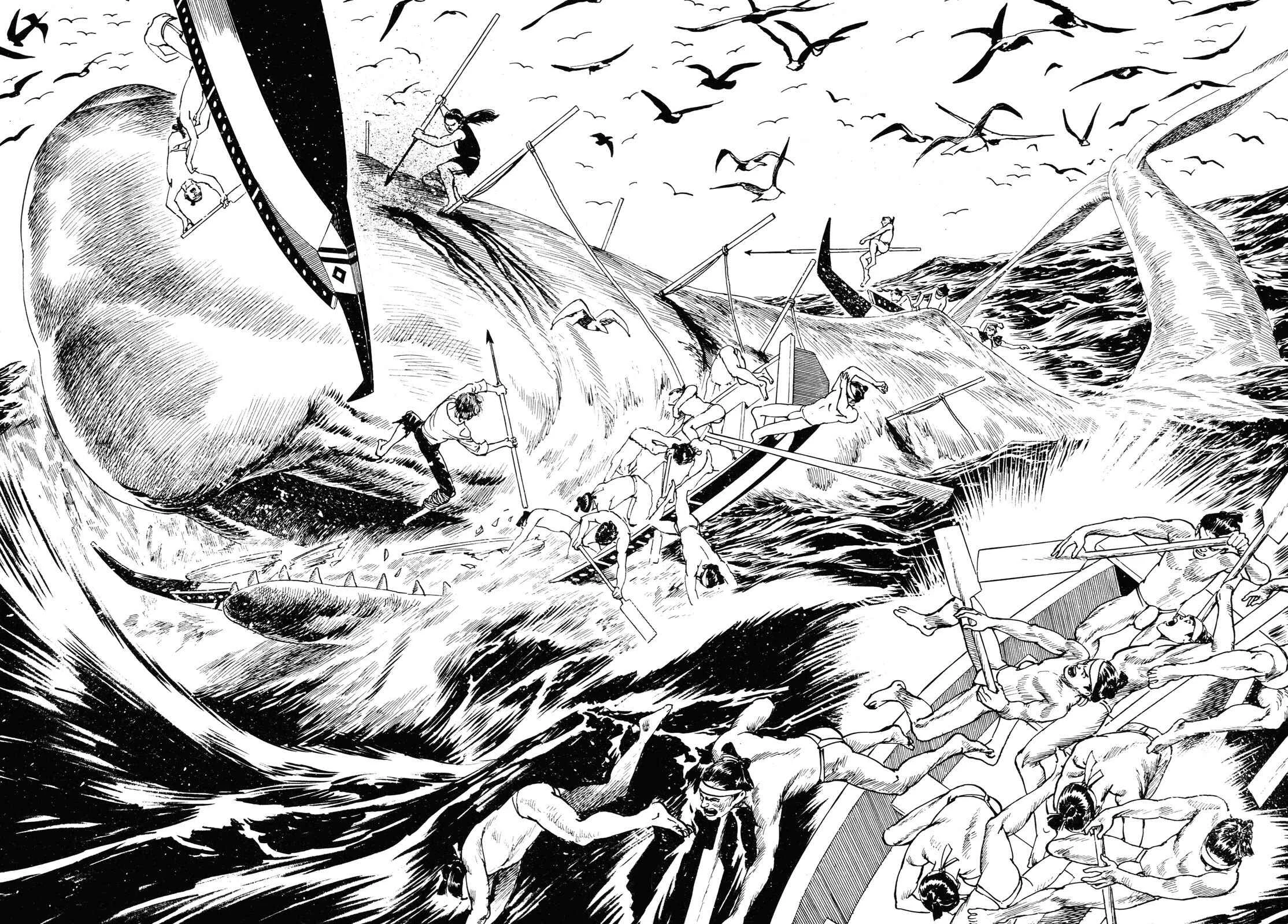 Horobishi Kemonotachi no Umi Capítulo 3: La Leyenda del Demonio Ballena - Page 33