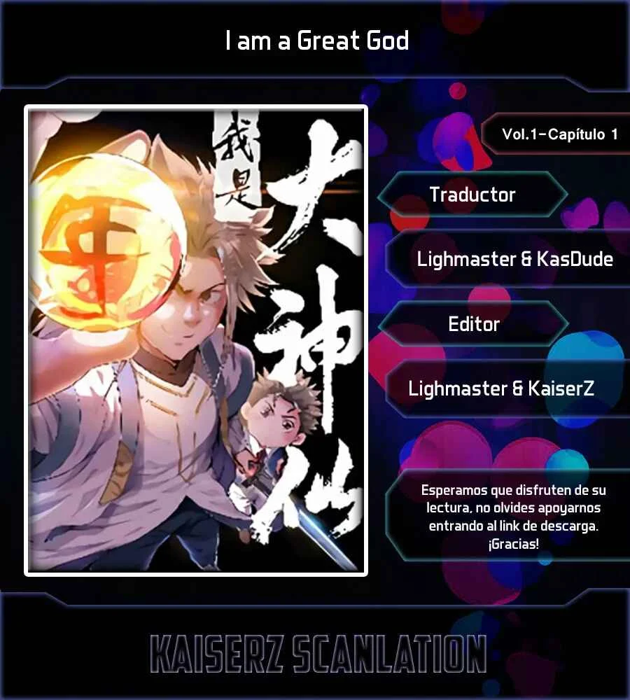 I am a Great God Capítulo 1 - Page 1