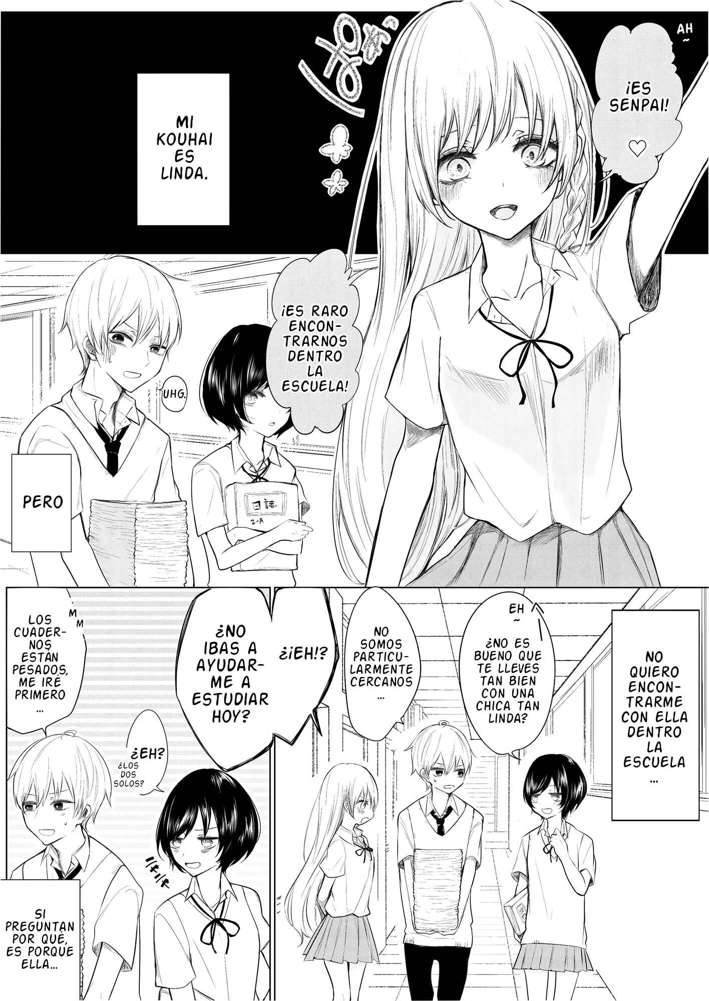 Ichizu Bitch-chan (Pre-Serialization) Capítulo 3: La historia sobre estudiar con mi coqueta Kouhai - Page 1