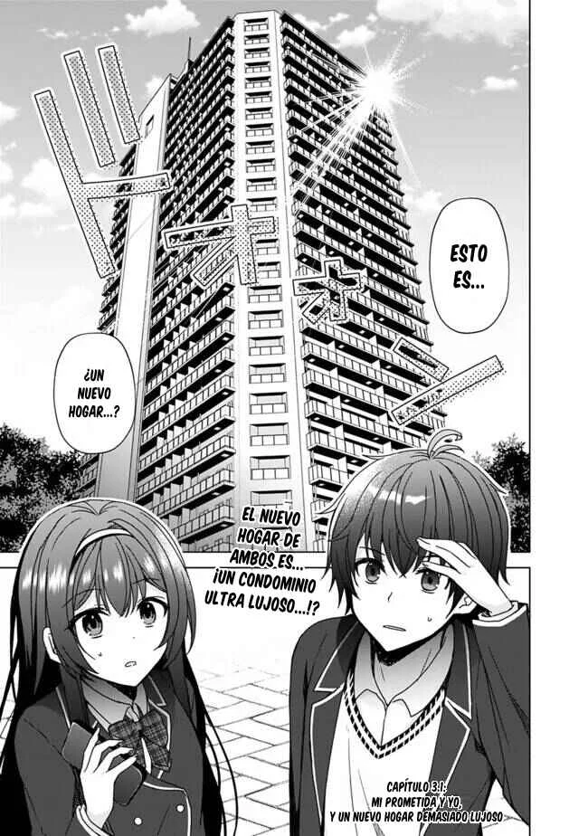 Iinazuke ga Dekita to Omottara, Sono Iinazuke ga Gakkou de Yuumei na "Akuyaku Reijou" Dattan dakedo, Dou Sureba Ii? Capítulo 3.1 - Page 2