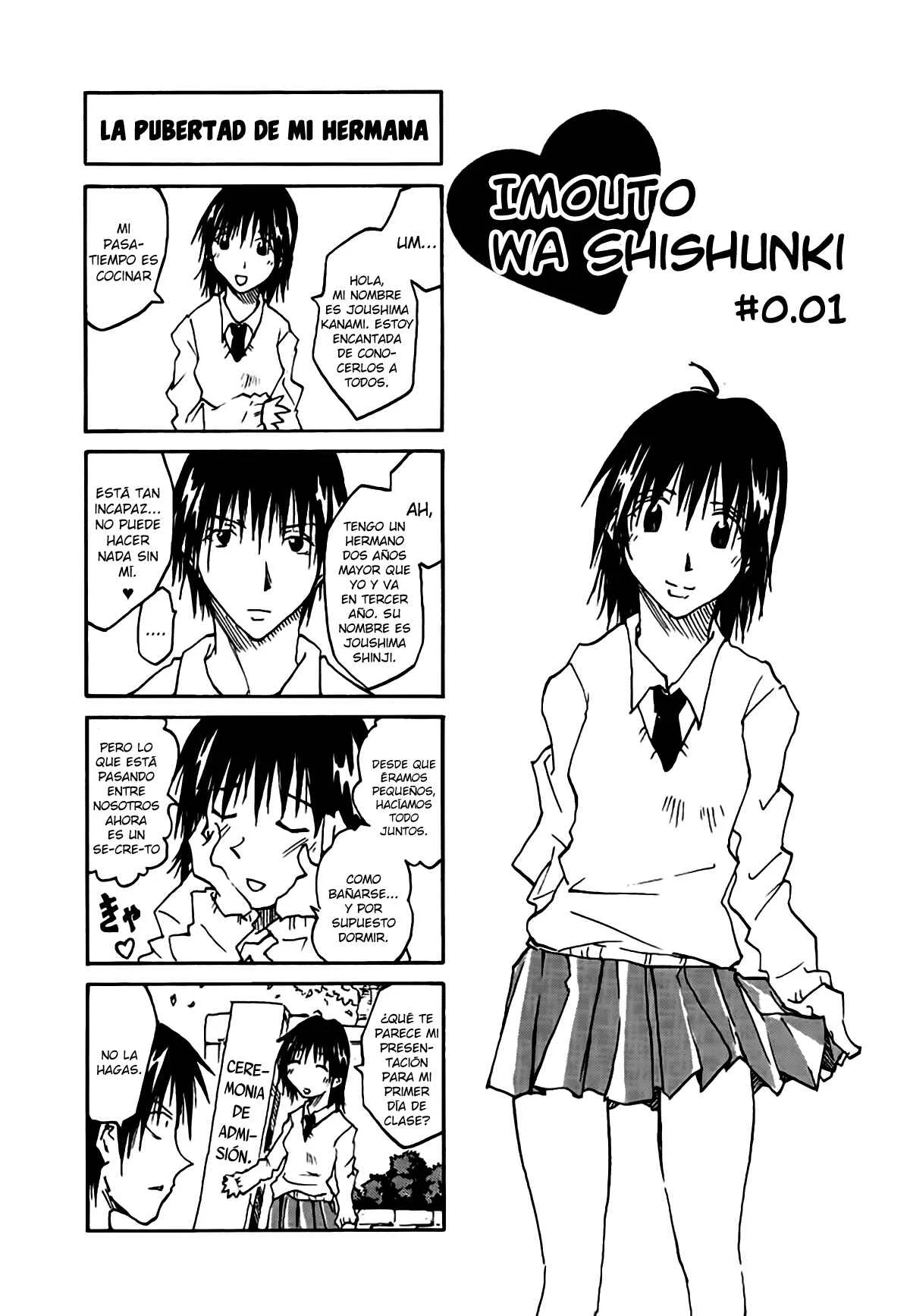 Imouto wa Shishunki Capítulo 0.01 - Page 6