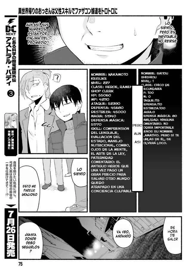Isekai-gaeri no Ossan wa Fusei Skill de Fathercon Musume-tachi wo Torotoro ni Capítulo 1.2 - Page 8