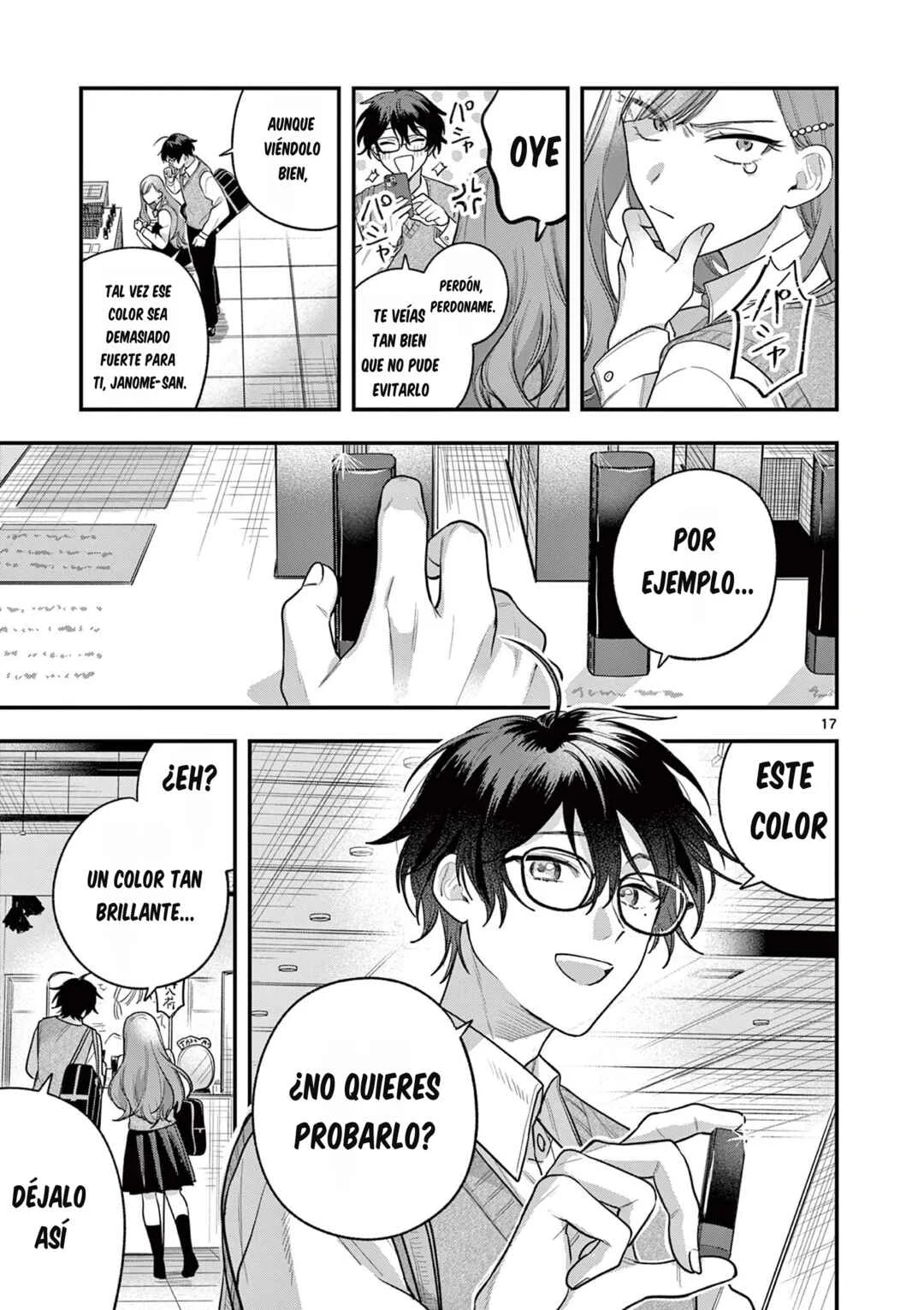 Janome-san wa Hohoemitai! Capítulo 3.1 - Page 18