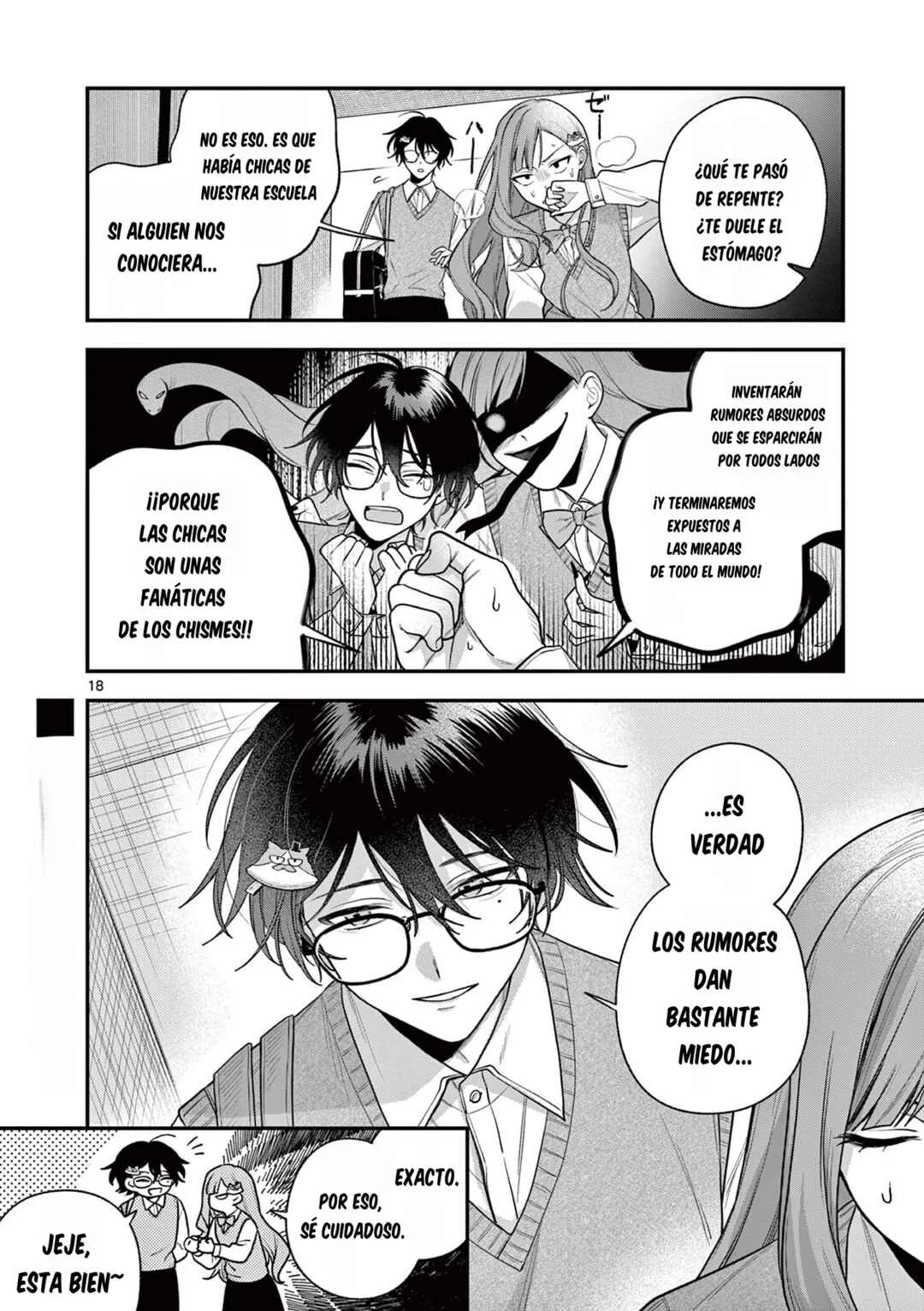 Janome-san wa Hohoemitai! Capítulo 4.1 - Page 18