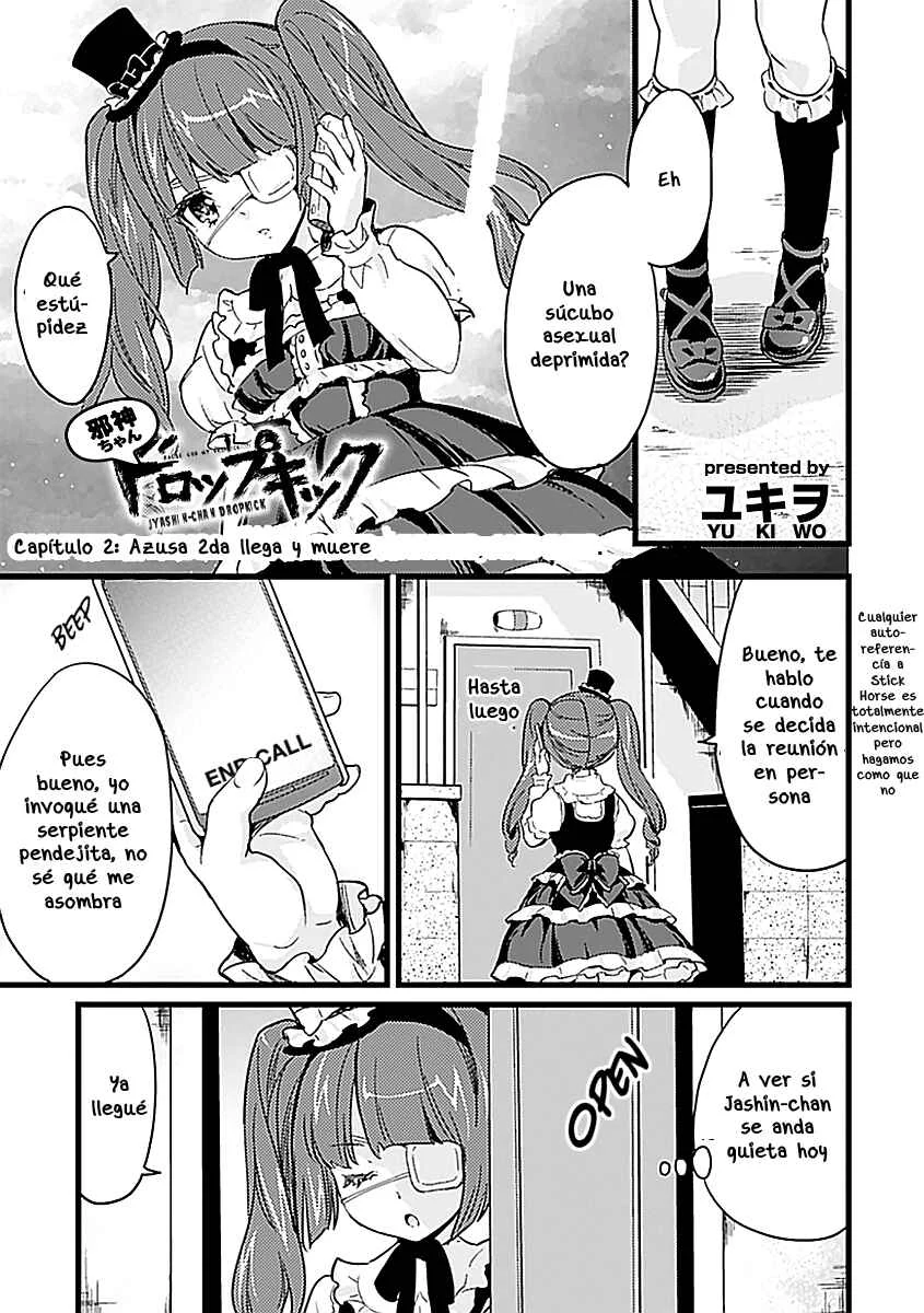 Jashin-chan Dropkick Capítulo 2: Azusa 2da llega y muere - Page 1