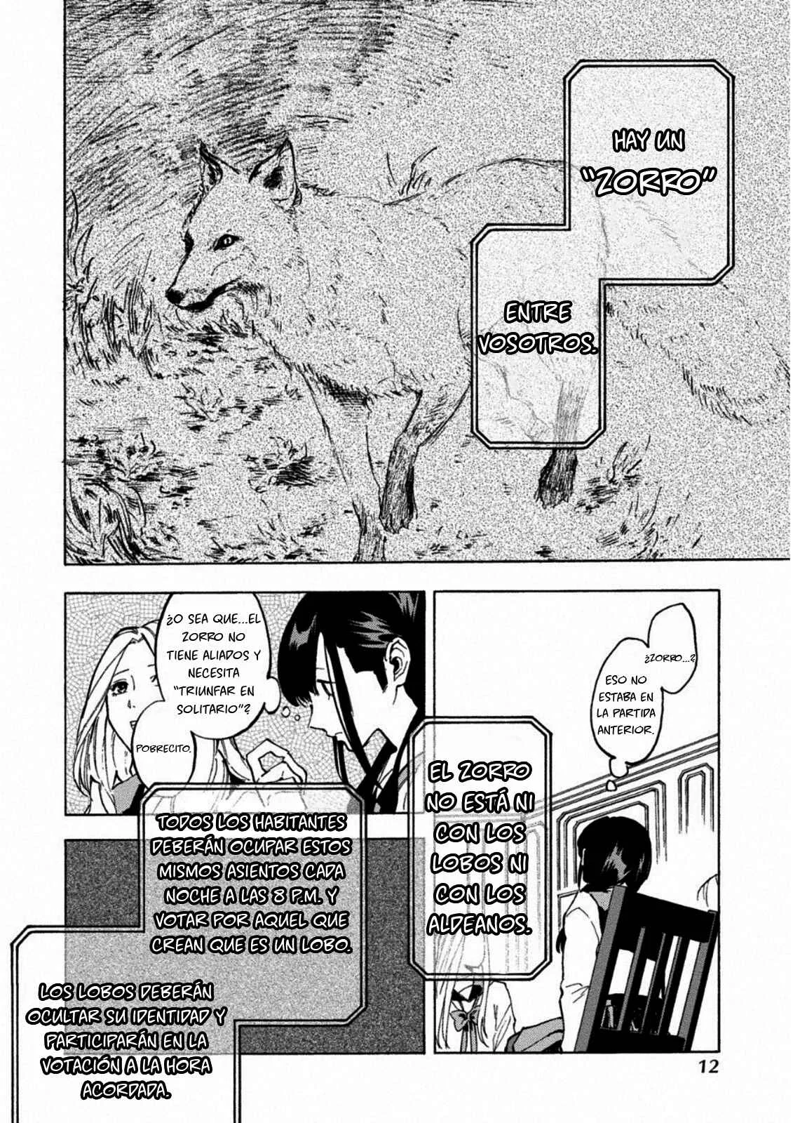 Jinrou Game: Crazy Fox Capítulo 1: Feroz y Astuto - Page 12