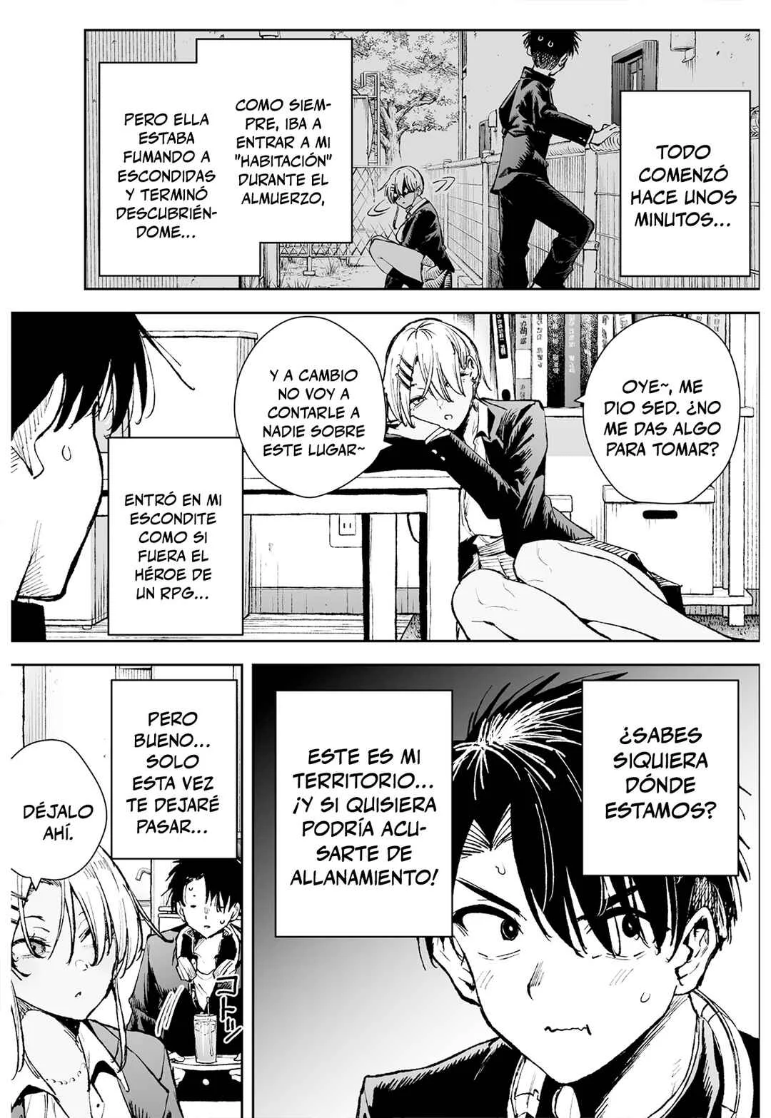Jitaku wo Furyou Joshi ni Senryou Sareta Manga Capítulo 1 - Page 3