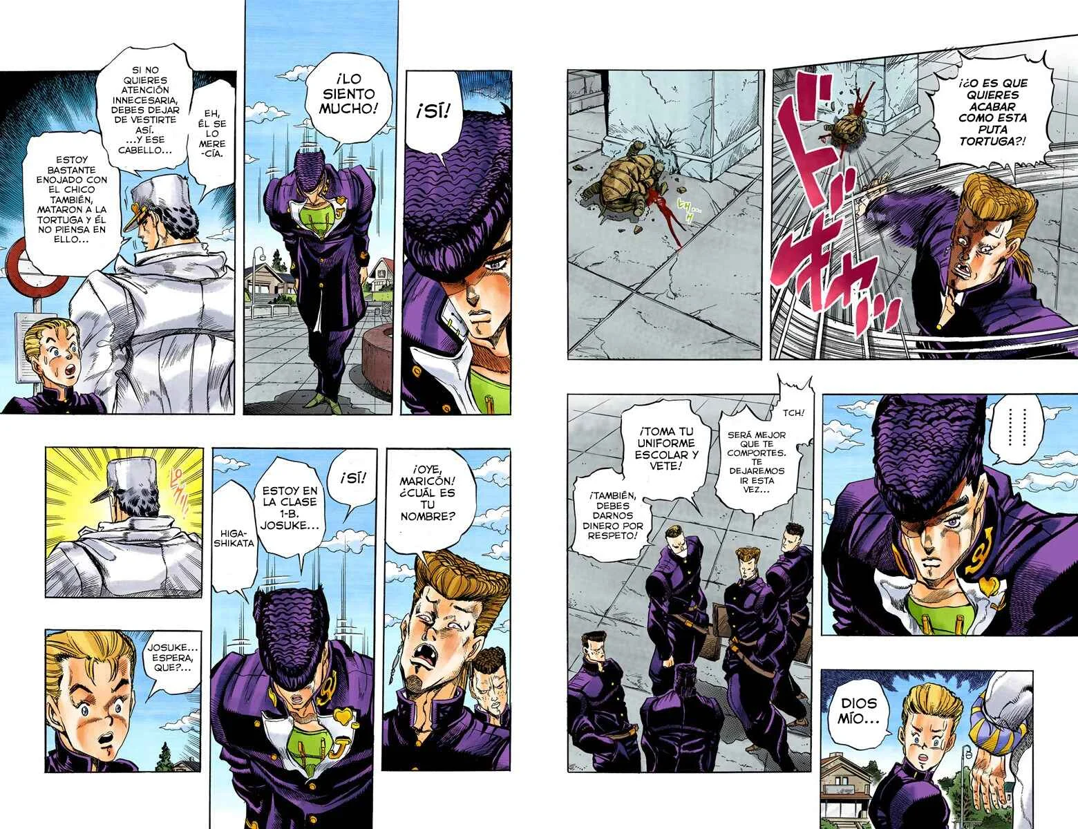 JoJo no Kimyou na Bouken: Part 4 - Diamond wa Kudakenai Color-ban Capítulo 1: ¡Jotaro Kujo conoce a Josuke Higashikata! Parte 1 - scans a color - Page 2