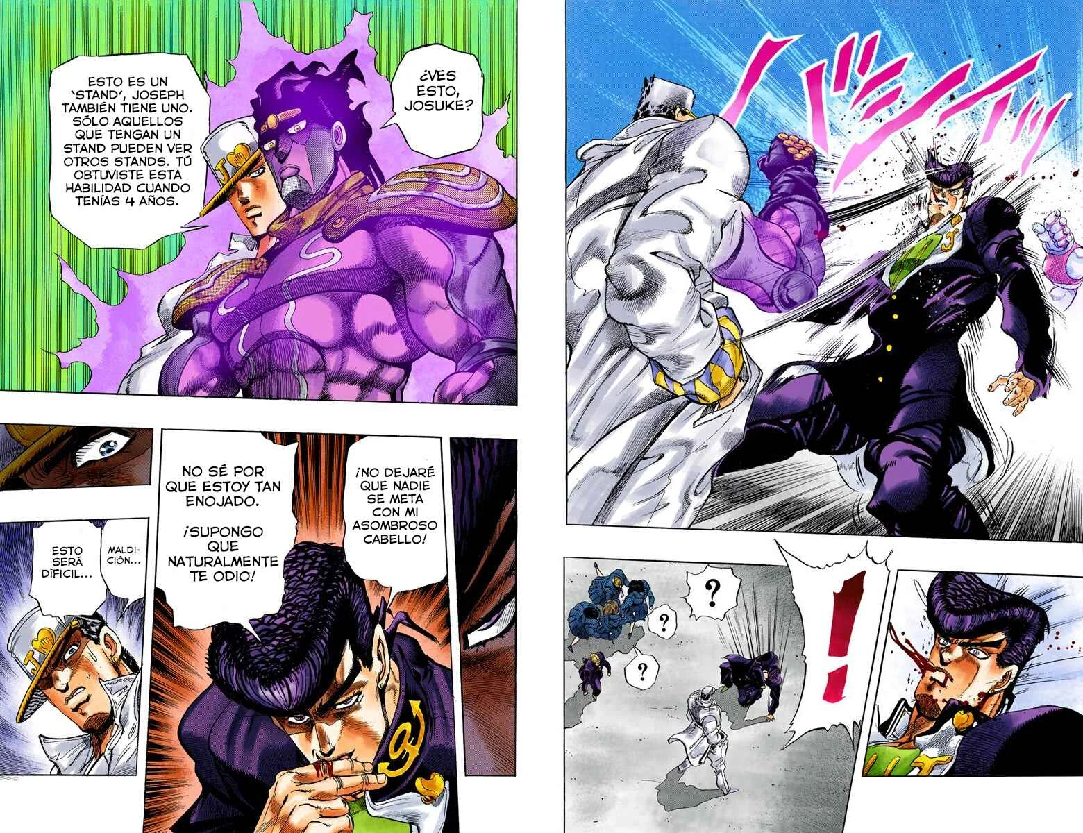 JoJo no Kimyou na Bouken: Part 4 - Diamond wa Kudakenai Color-ban Capítulo 2: ¡Jotaro Kujo conoce a Josuke Higashikata! Parte 2 - scans a color - Page 1