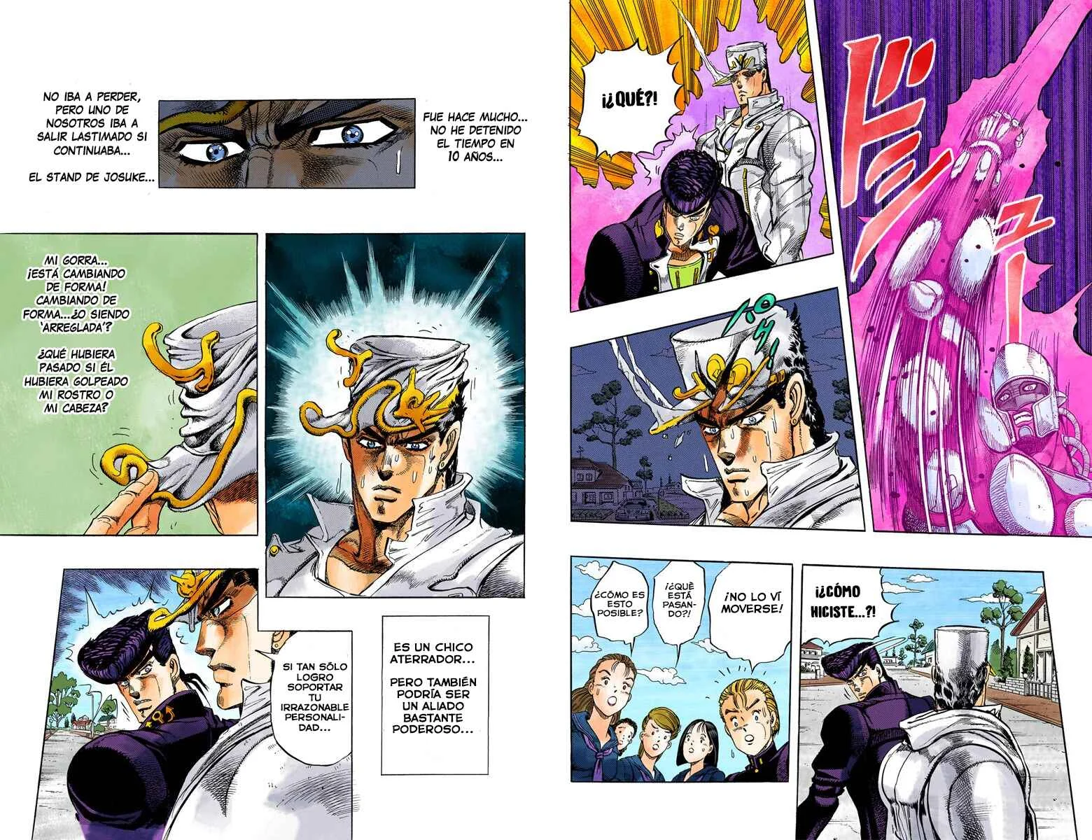 JoJo no Kimyou na Bouken: Part 4 - Diamond wa Kudakenai Color-ban Capítulo 2: ¡Jotaro Kujo conoce a Josuke Higashikata! Parte 2 - scans a color - Page 4