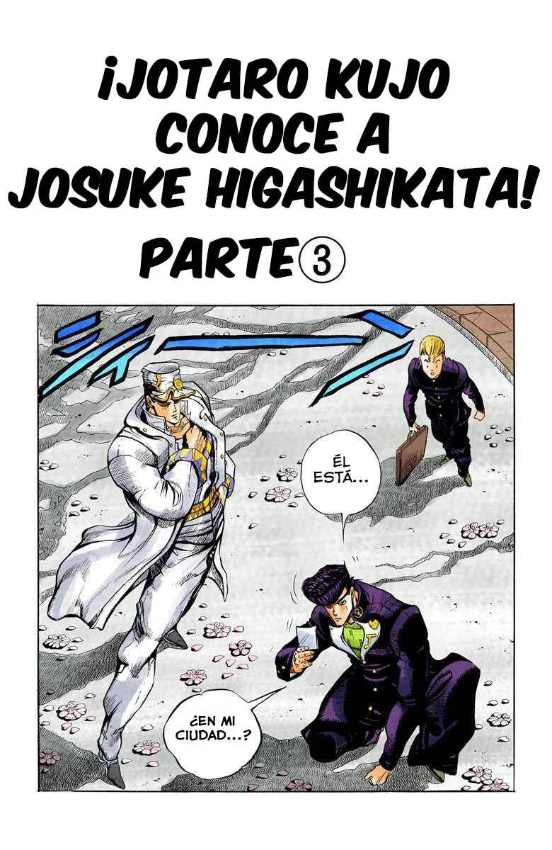 JoJo no Kimyou na Bouken: Part 4 - Diamond wa Kudakenai Color-ban Capítulo 3: ¡Jotaro Kujo conoce a Josuke Higashikata! Parte 3 - scans a color - Page 1