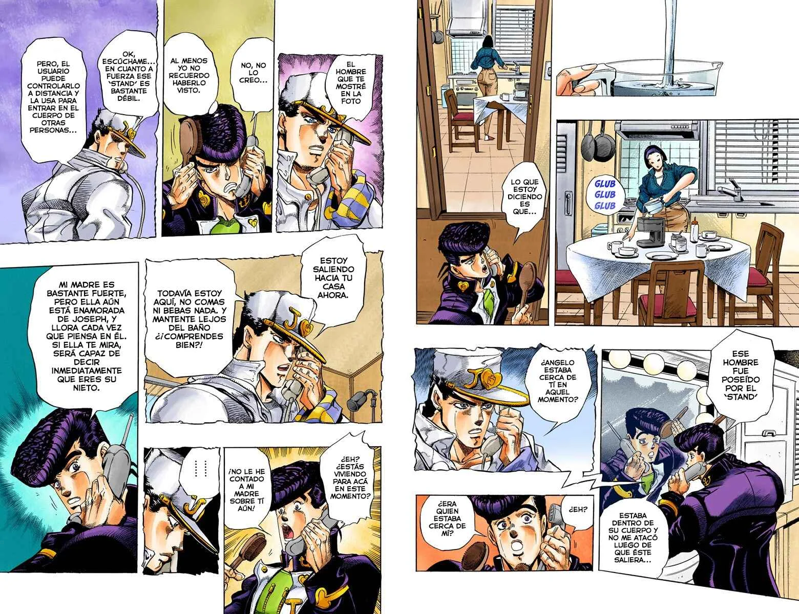 JoJo no Kimyou na Bouken: Part 4 - Diamond wa Kudakenai Color-ban Capítulo 4: ¡Josuke Higashikata conoce a Angelo! Parte 1 - scans a color - Page 2
