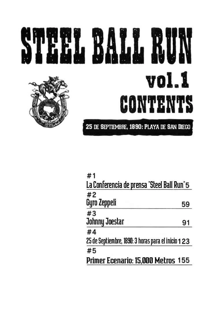 JoJo no Kimyou na Bouken: Part 7 - Steel Ball Run Capítulo 1: La Conferencia de Prensa Steel Ball Run  - Page 7