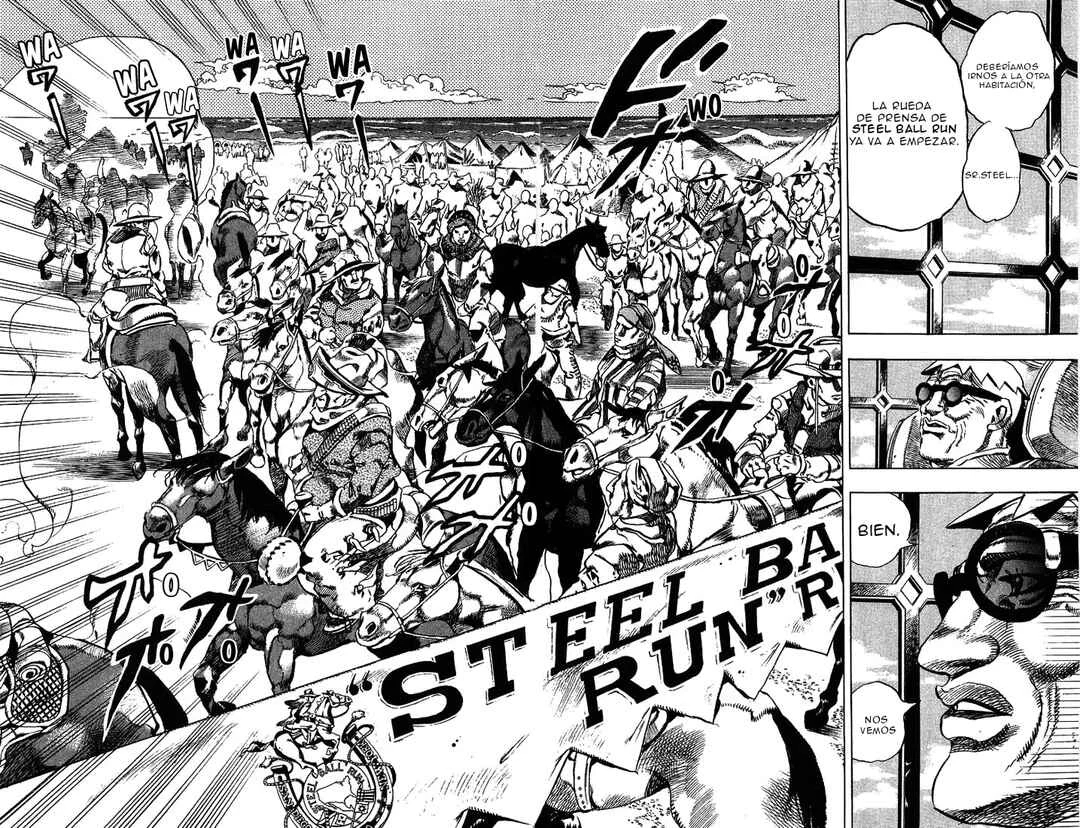 JoJo no Kimyou na Bouken: Part 7 - Steel Ball Run Capítulo 1: La Conferencia de Prensa Steel Ball Run  - Page 35
