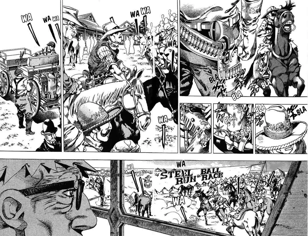 JoJo no Kimyou na Bouken: Part 7 - Steel Ball Run Capítulo 1: La Conferencia de Prensa Steel Ball Run  - Page 36