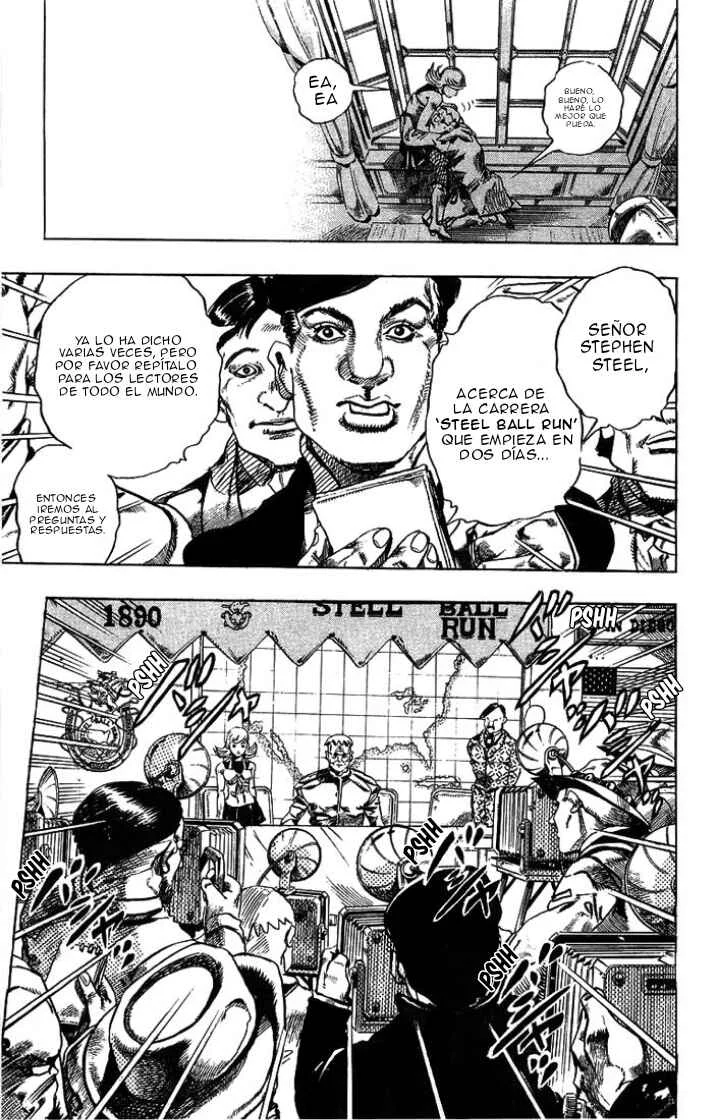 JoJo no Kimyou na Bouken: Part 7 - Steel Ball Run Capítulo 1: La Conferencia de Prensa Steel Ball Run  - Page 38