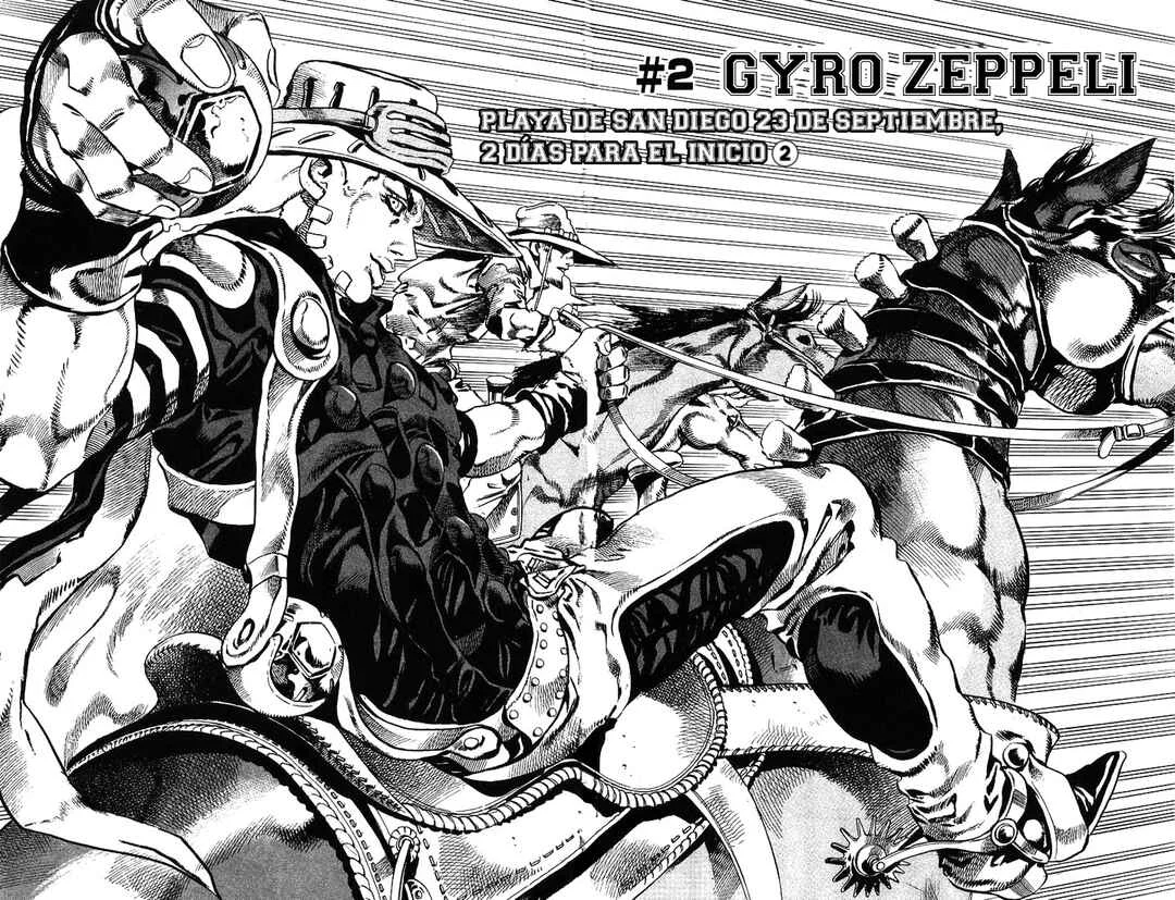 JoJo no Kimyou na Bouken: Part 7 - Steel Ball Run Capítulo 2: Gyro Zeppeli  - Page 2