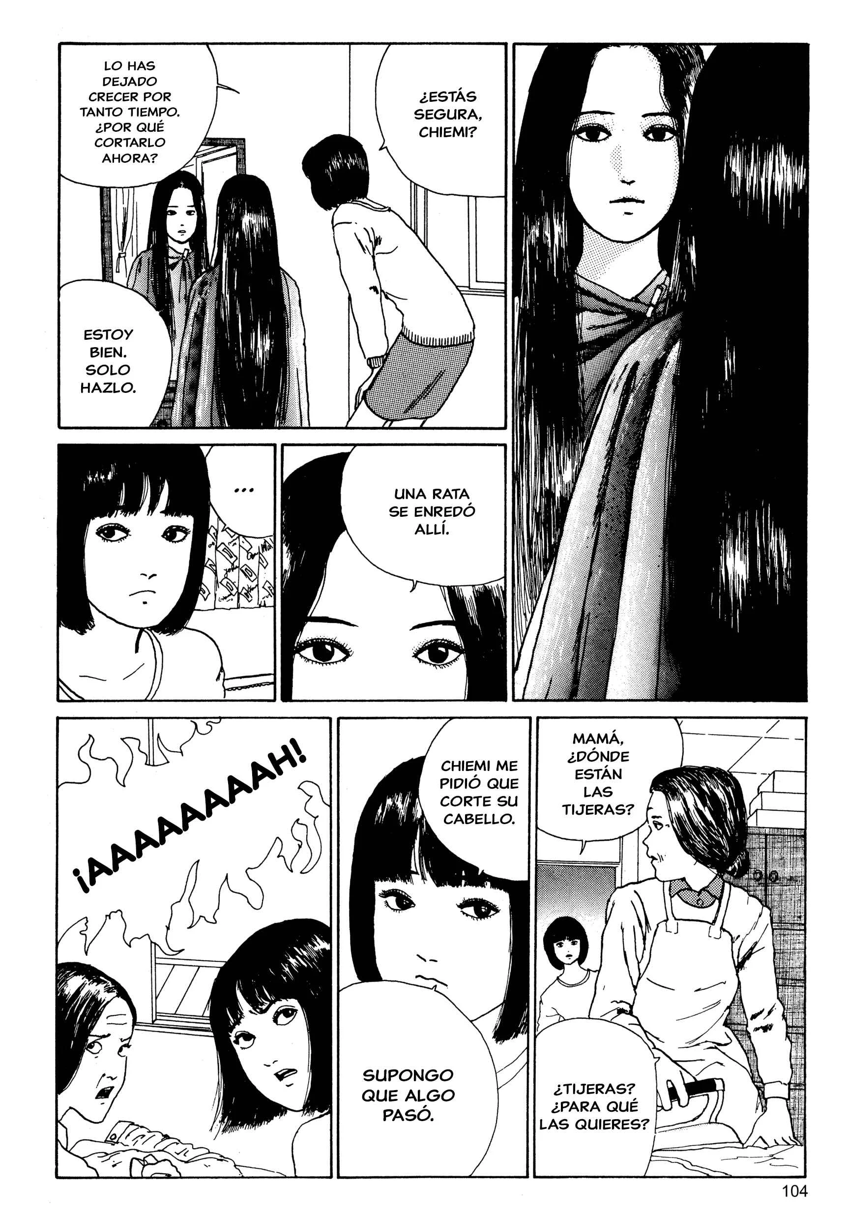 Junji Ito Horror Manga Collection Capítulo 5: El Cabello Largo en el Ático - Page 12