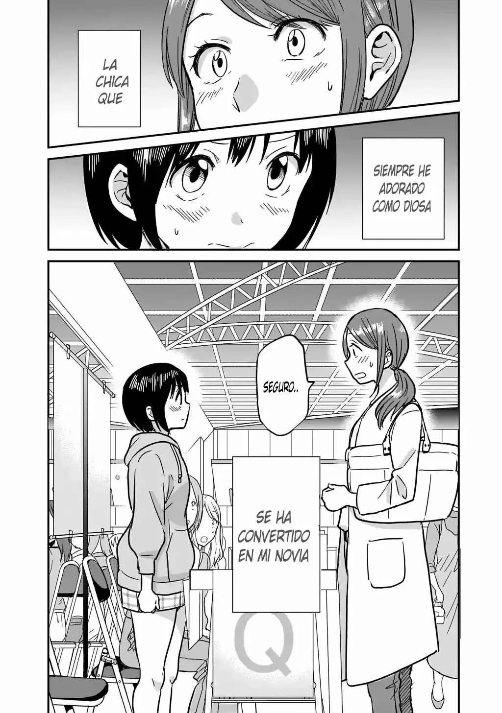Kami Eshi JK to OL Fujoshi Capítulo 1: Parada frente a mi, habia una Diosa - Page 42