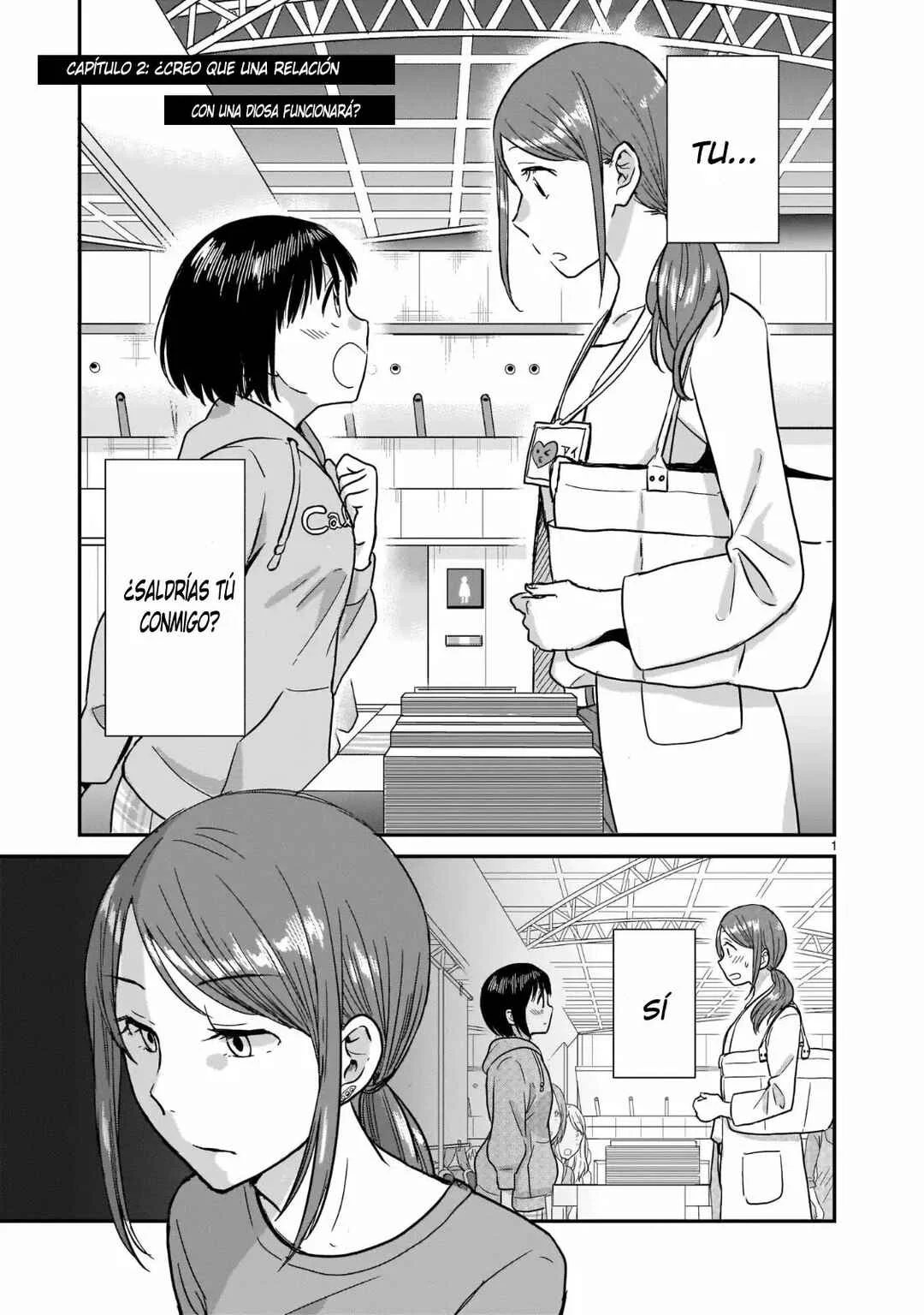 Kami Eshi JK to OL Fujoshi Capítulo 2: Pienso que una relación romántica con una diosa funcionará - Page 3